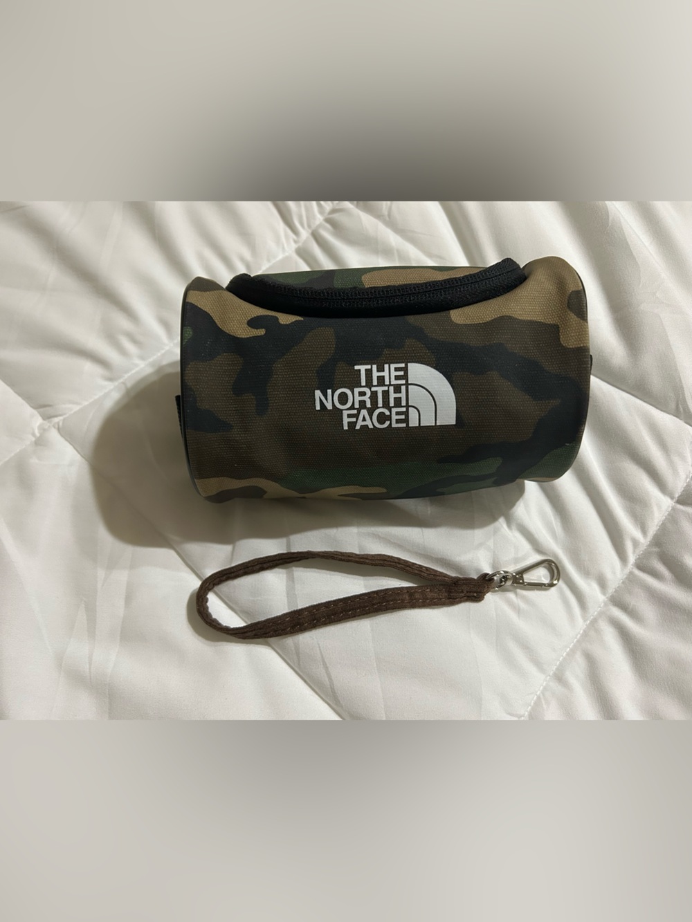 Rare North Face Toiletry Travel Bag Camping Camouflage Camo Hanging Kit